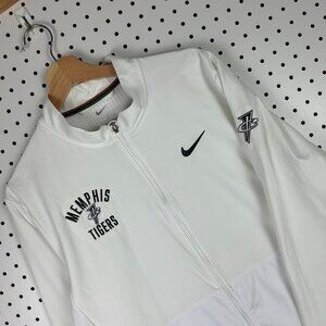 Nike 1 Cent Memphis Tigers Jacket Large Penny Hardaway Coach Sideline White PE